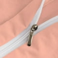 thumbnail image 4 of DNG Creations 1 Piece Double Ruffle Duvet Cover With Zipper Closure ( Solid Peach ) All-Season 100% Egyptian Cotton, 800 Thread Count ( Oversized Queen - Size ), 4 of 6