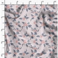thumbnail image 2 of Soimoi Polyester Fleece Pink Fabric By the Yard - 56 Inch Wide - Florals, Leaves Print Fabric - Elegant & Beautiful Patterns for Fashion and Home Decor Printed Fabric, 2 of 6