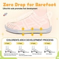 thumbnail image 4 of Barerun Toddler Shoes Boys Girls Non-Slip Tennis Shoes Flats,Wide, Pull-On, Square Toe,Grey,9 Toddler, 4 of 9