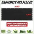 thumbnail image 2 of ColourTree 4' x 68' Black Fence Privacy Screen Windscreen Cover Shade Fabric Cloth, 90% Visibility Blockage, with Grommets, Heavy Duty Commercial Grade, Zip Ties Included - (We Make Custom Size), 2 of 9