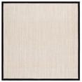 thumbnail image 2 of Safavieh Natural Fiber Kentigern Solid Area Rug, Marble/Black, 8' x 8' Square, 2 of 14