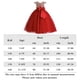 thumbnail image 2 of Vestidoo Formal Vestido de cintura alta con cuello redondo y elegante vestido de princesa con vuelo para niñas Ygjytge Rojo 5 -6 años para Niña, 2 of 9