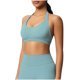 thumbnail image 2 of Sujetadores Deportivos para Mujeres Soporte Alto Busto Grande de Color Sólido Sujetador de Punto sin Costuras de Yoga, Cuello Colgante Diseño de Espalda para el Gimnasio, 2 of 9