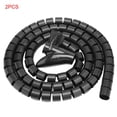 thumbnail image 1 of MesaSe 2 PCS Wire Storage Pipe Bite-proof Cable Organizer Spiral Cable Winder Pattern Random, 1 of 9