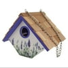 Home Bazaar Lavender Printed Wren Hanging Birdhouse