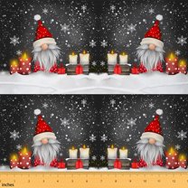 Castle Fairy Cartoon Gnome Fabric by the Yard 10 Yards for Teens,Winter Snowflake Room Decor Fabric by the Yard,Merry Christmas Fabric for Sewing,Ultra Soft Home Decor