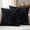 Black, variant on Black Outdoor Waterproof Pillow Covers, Modern Abstract Dot Starry Night Aesthetics Decorative Square Throw Pillowcase Sofa Cushion Sham for Patio/Couch/Chair, 24"x24" 2 Pack
