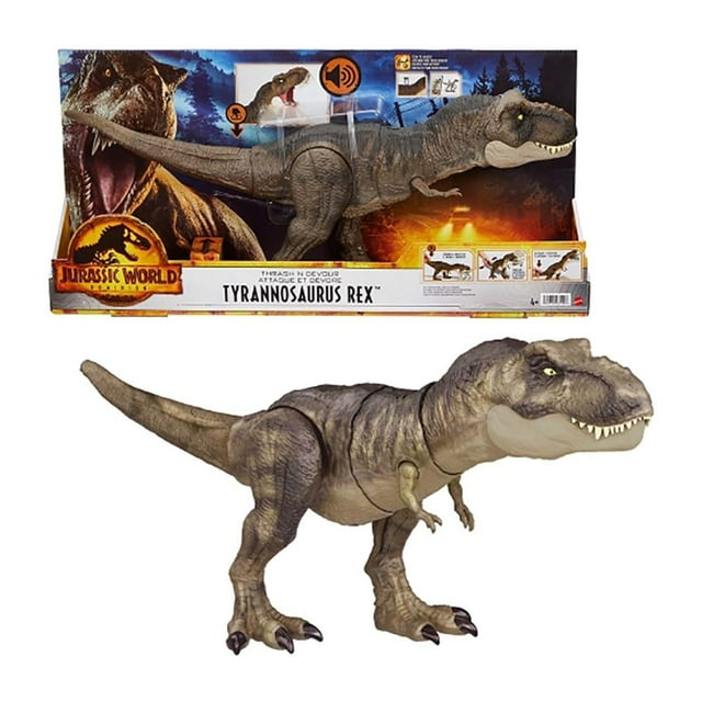 Dinosaurio de juguete Jurassic World Jurassic World Tyrannosaurus Rex Thrash ’N Devour