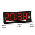 thumbnail image 2 of Oliegs Digital Alarm Clock Electronic Clock Functional LED Clock Children S Bedside Silent Clock 2.5x15.5x6.3cm, 2 of 5
