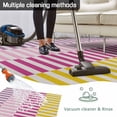 thumbnail image 5 of Colorful Stripe Outdoor Rug 5x8 Ft - Reversible Patio Rug Outdoor Camping Rugs, Modern Pink Purple Yellow Vertical Striped Indoor Outdoor Area Rugs, Non-Slip Outdoor Carpet Runner for Deck/Porch, 5 of 8