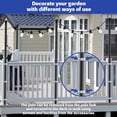 thumbnail image 5 of 10Ft 6 Pack String Light Poles ,Light Poles for Outside Lights,Outdoor with Fence Brackets Hanging Lights,Metal Stand Deck Patio Backyard, 5 of 8