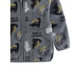 thumbnail image 5 of WIBACKER Toddler Kids Polar Fleece Warm Jacket Baby Boys Autumn Winter Zip Coat Stand Collar Outerwear - Dinosaur, 5 of 6