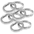 thumbnail image 6 of Raindrops  8 Pcs Key Chain Accessories Organizing Ring Bulk Rings Keychain Office Silver, 6 of 8