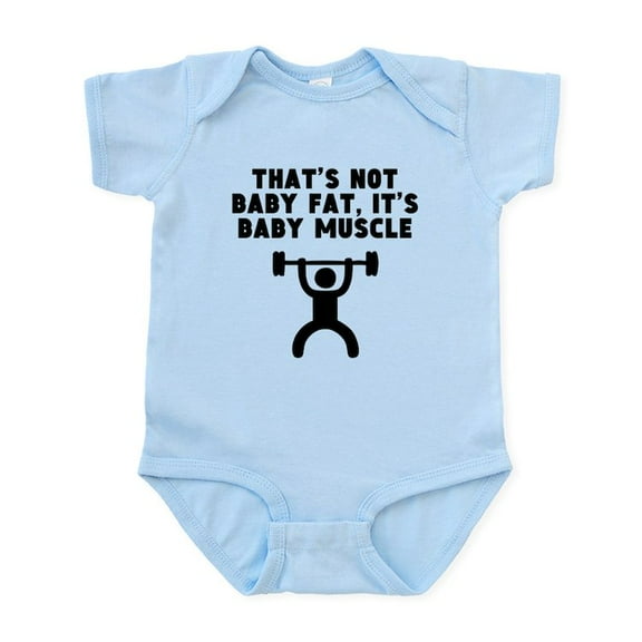 CafePress - Baby Muscle Body Suit - Baby Light Bodysuit, Size Newborn - 24 Months