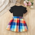 thumbnail image 2 of Cethrio Girls Summer Outfit Sets, Flutter Sleeve Fashion Printed 2 Piece Girls' Clothing Sets Black Size 2-3T, 2 of 7
