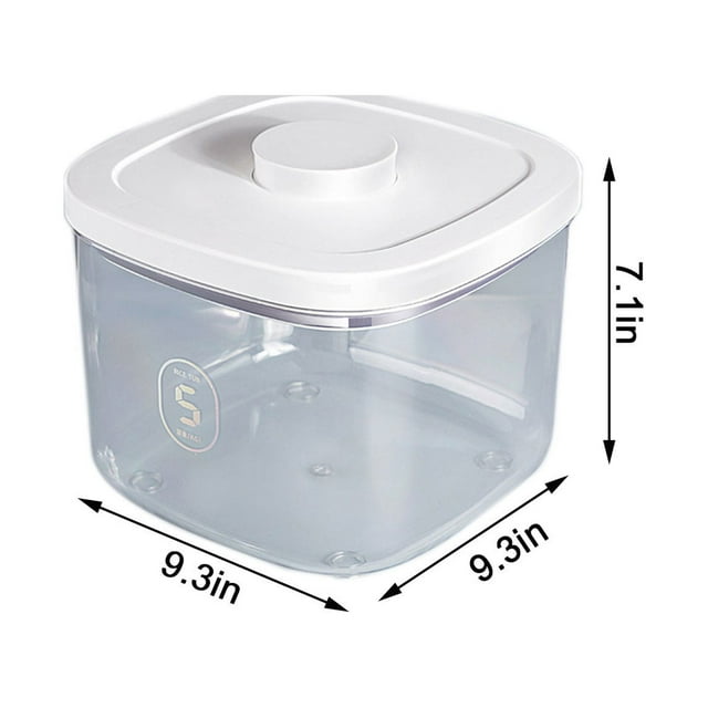 Qocolhg Deals of The Day! One Button Vacuum Dry Grain Storage Bucket, Vacuum Grain Storage Bucket Large Capacity Sealed Can Humidity Proof Grain Box, Large Grain Container Storage Measu
