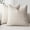 Beige, variant on Set of 2 Decorative Linen Check Throw Pillow Covers Neutral Farmhouse Vintage Cushion Covers Modern Boho Home Decor