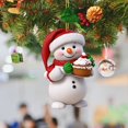 thumbnail image 3 of Adorno festivo de acrílico con muñeco de nieve para decorar el hogar en Navidad, 3 of 5