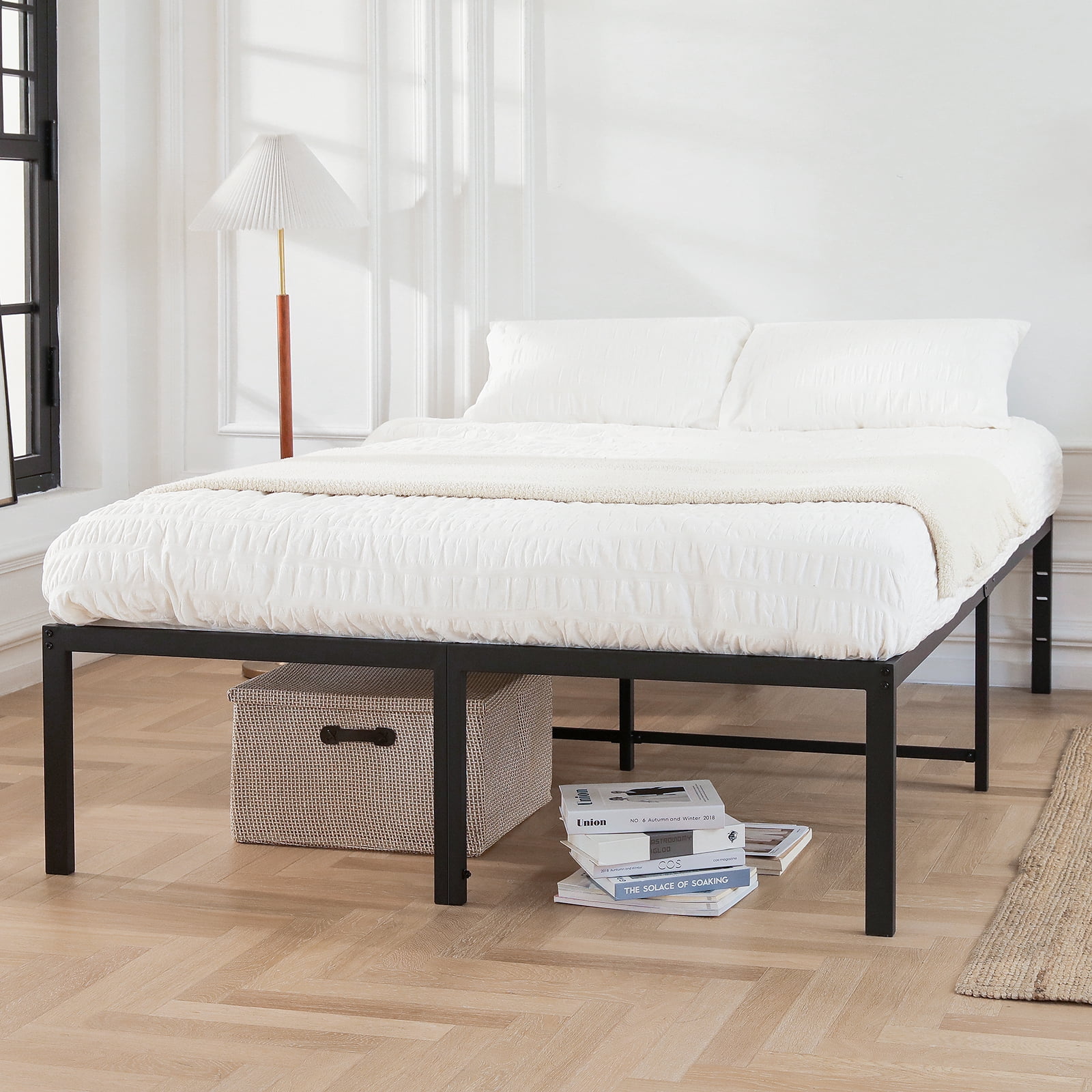 18 inch queen bed 2024 frame with headboard