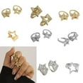 thumbnail image 2 of Stylish Alloy Star Rings Jewelry Eye catching Alloy Star Pattern Rings Adornmen Stylish Rings Jewelry for Women, 2 of 20