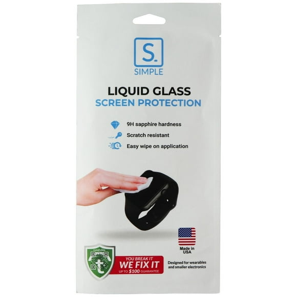 Simple Liquid Glass Screen Protection for Smartwatches &amp; More Small Devices