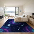 thumbnail image 3 of ODIKA Nebula Swirling Cosmic Meteorite Motif Planetary Large Galaxy Refined Structured for Great Room, Indoor Open Concept, Living Low Profile Flatwoven, 3 of 7