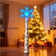 thumbnail image 5 of Decoraciones navideñas, adornos navideños, varita mágica con forma de árbol de Navidad, estrella brillante a rayas rojas y blancas, control remoto para luces de árbol de Navidad, 5 of 7