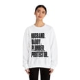 thumbnail image 3 of Plumber Dad Fathers Day Birthday Ideas Sweatshirt, Gifts, Crewneck, 3 of 4