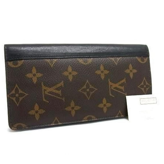Pre-Owned LOUIS VUITTON Monogram Macassar Portefeuille Tanon M93800 Long Wallet, Brown and...