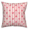 thumbnail image 2 of Creative Products Heart Stripe Pattern 18 x 18 Indoor / Outdoor Pillow, 2 of 3