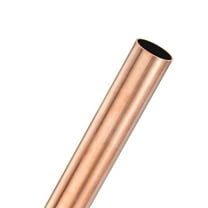 Uxcell 1-Pack 300mm Copper Round Tube, 19mm OD 1mm Wall Thickness Copper Seamless Tubing Metal Straight Pipe [0.74x0.04x11.81IN]
