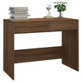 thumbnail image 2 of vidaXL Desk Brown Oak 101x50x76.5 cm Engineered Wood, 2 of 5