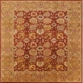 thumbnail image 1 of Ahgly Company Machine Washable Indoor Square Industrial Modern Orange Area Rugs, 8' Square, 1 of 7