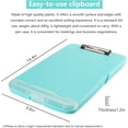 thumbnail image 4 of Clipboard with Storage,A4 Binder Nursing Clipboards with Pen Holder,Heavy Duty Storage Clipboard with Low Profile Clip,Clipboards Folder Side-Opening,Smooth Writing Clip Board Office Supplies, 4 of 7