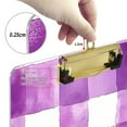 thumbnail image 6 of FORMRS Acrylic Clipboard with Low Profile Clip Standard A4 Letter Size, 12.5" x 9", Purple and White Pattern, 6 of 8