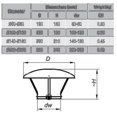 thumbnail image 4 of Nuevo Cubierta protectora para lluvia de tubo de chimenea de acero inoxidable 2023, tapa protectora con extremo de 60-250mm Xinmu, 4 of 5