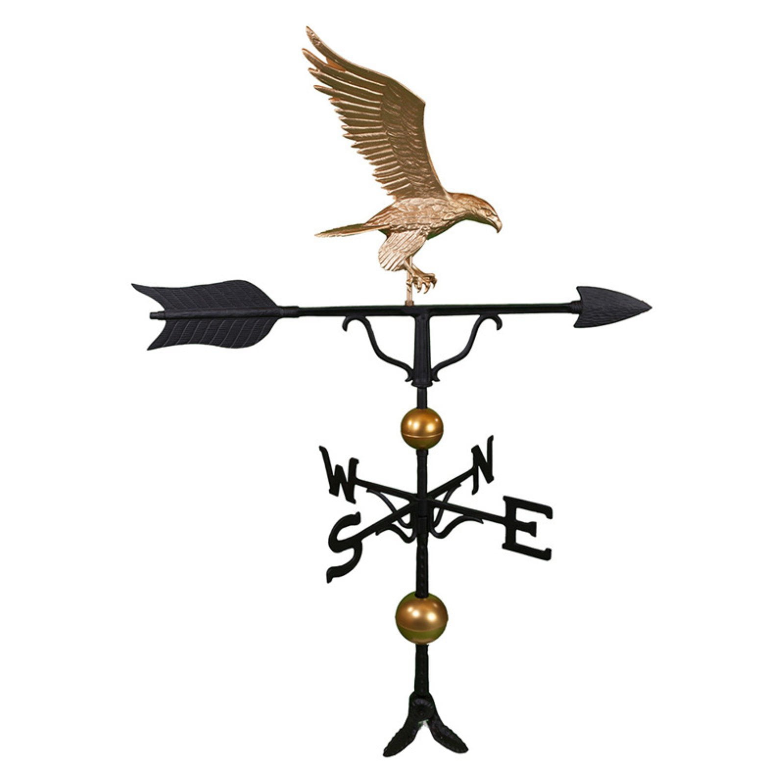 Deluxe Gold Full Bodied Eagle Weathervane - 52 In. - Walmart.com