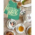 thumbnail image 4 of Happy Easter Rabbits Kitchen Dish Towels for Drying Dishes Set of 3, Spring Daisy Green Silhouette Yellow Waffle Weave Microfiber Hand Tea Bathroom Towels Quick Dry & Absorbent Towel 15.7x23.6, 4 of 7