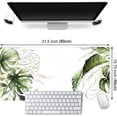 thumbnail image 2 of Extended Gaming Mousepad with Stitched Edges,Full Desk Coverage Mouse Pads for Wireless Mouse,Green Botanical Mouse Pad Desk Protector Large Botanical Desk Mat XXL for PC Computer 31.5"x15.75", 2 of 6