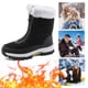 thumbnail image 1 of Botas Cálidas Invierno para Mujer Media Pantorrilla Impermeable Forro Piel El Senderismo Al Aire Libre, 1 of 9