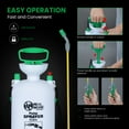 thumbnail image 2 of REALWORK 2pk 1 Gallon Handheld Tank Sprayer with Easy-Carry Shoulder Strap for Lawn, Garden, Yard, in Translucent White With Glove, 2 of 7