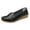 Black, variant on Itsun Womens Wedge Shoes, Women's Casual Shallow Mouth Peas Shoes, Comfortable Driving Shoes, Comfort Soft Slip On Shoes Blue