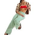 thumbnail image 3 of Conjuntos de Verano para Mujer, Conjuntos de Dos Piezas para Estar en Casa, Top y Pantalón de Tubo A Rayas, Conjuntos A Juego para Vacaciones en la Playa Rayas M, 3 of 8