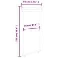 thumbnail image 2 of vidaXL Balcony Side Awning 85x250 cm Grey, 2 of 8