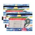 thumbnail image 5 of FORMRS 2 Pack Pencil Pouch for 3 Ring Binder with Clear Window Zipper Case, Red Hand Drawn Sailboats, 5 of 6