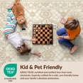 thumbnail image 4 of Design&I 4'x6' Ultra Soft Area Rug, Boho Interlocking Diamond Design Featuring Central Botanical None Fluffy Washable Non Shedding for Bedroom Living Room Home Office, 4 of 7