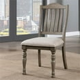 thumbnail image 3 of Furniture of America Drit Wood Padded Side Chairs in Gray (Set of 2), 3 of 6