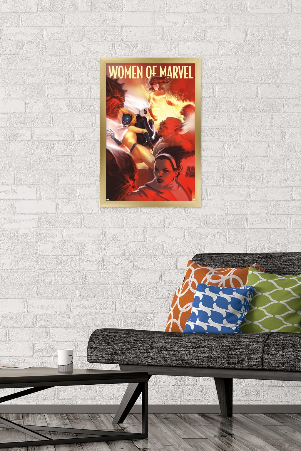 Marvel - Women of Marvel - Group Wall Poster, 14.725" x 22.375", Framed