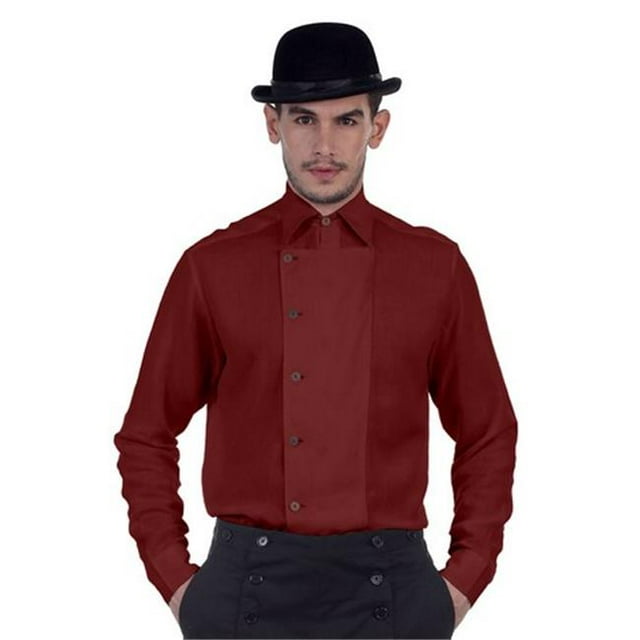 The Pirate Dressing C1293 Chemise à Boutons Latéraux Ulysses - Chocolate - Small