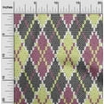 thumbnail image 2 of oneOone Rayon Lime Fabric Argyle Sewing Fabric By The Yard Printed Diy Clothing Sewing Supplies 56 Inch Wide, 2 of 4